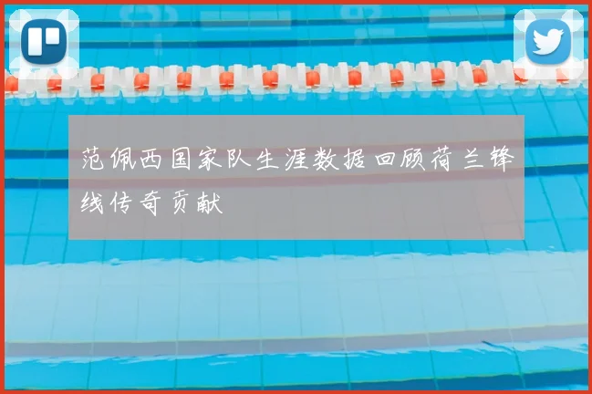 范佩西国家队生涯数据回顾荷兰锋线传奇贡献