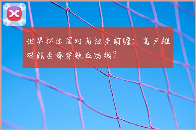 世界杯法国对乌拉圭前瞻：高卢雄鸡能否啄穿铁血防线？